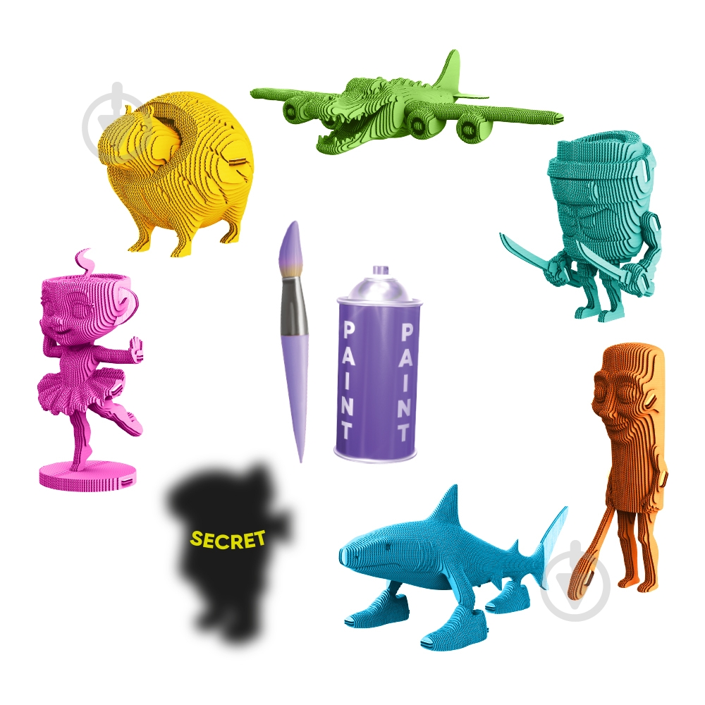 ᐉ 3D-конструктор Cartonic Puzzle Surprise Tralalero Tralala