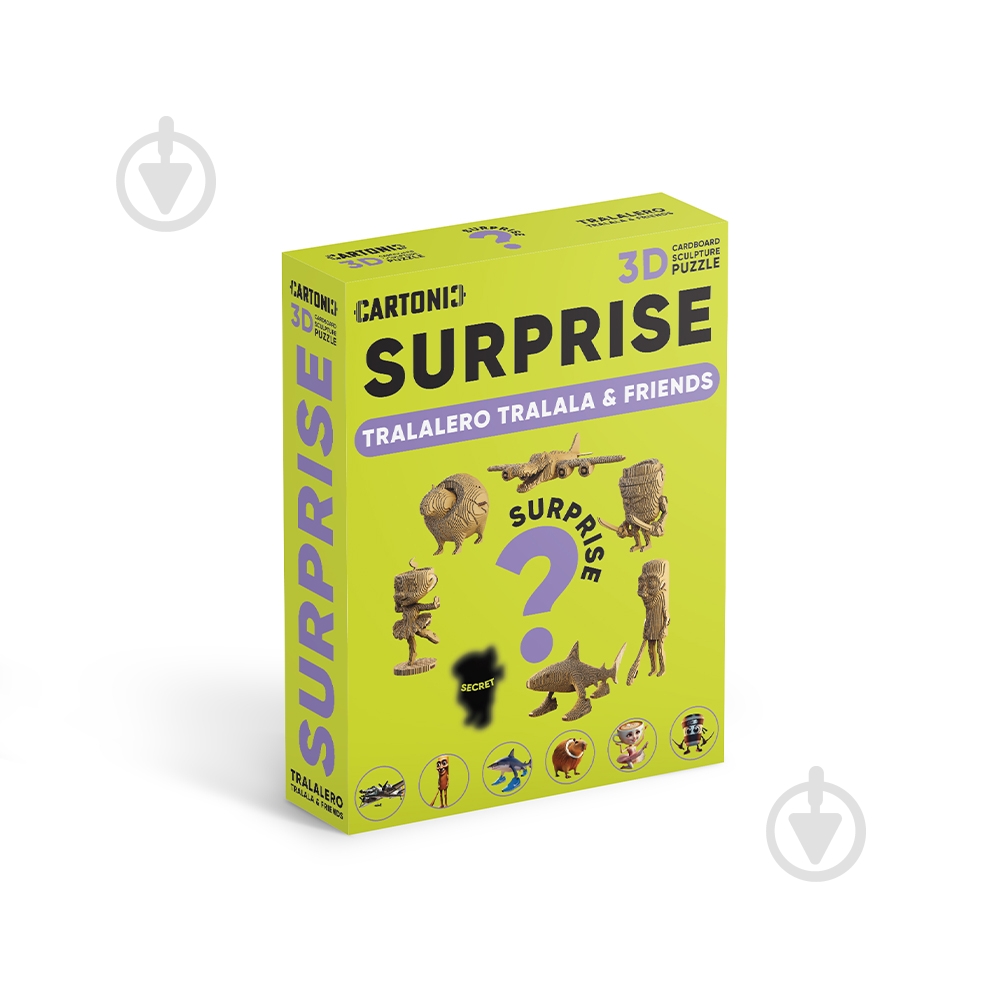 ᐉ 3D-конструктор Cartonic Puzzle Surprise Tralalero Tralala