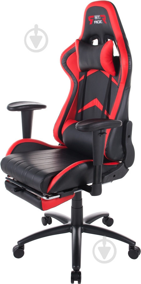 Кресло GT Racer X-2534-F черно-красный - фото 2