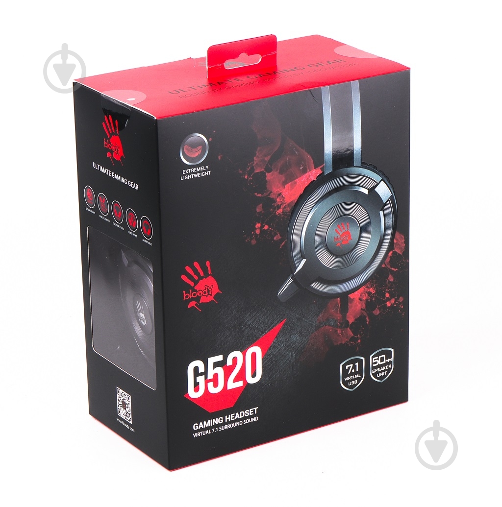 Навушники A4Tech ігрові G520 Bloody Grey - фото 4
