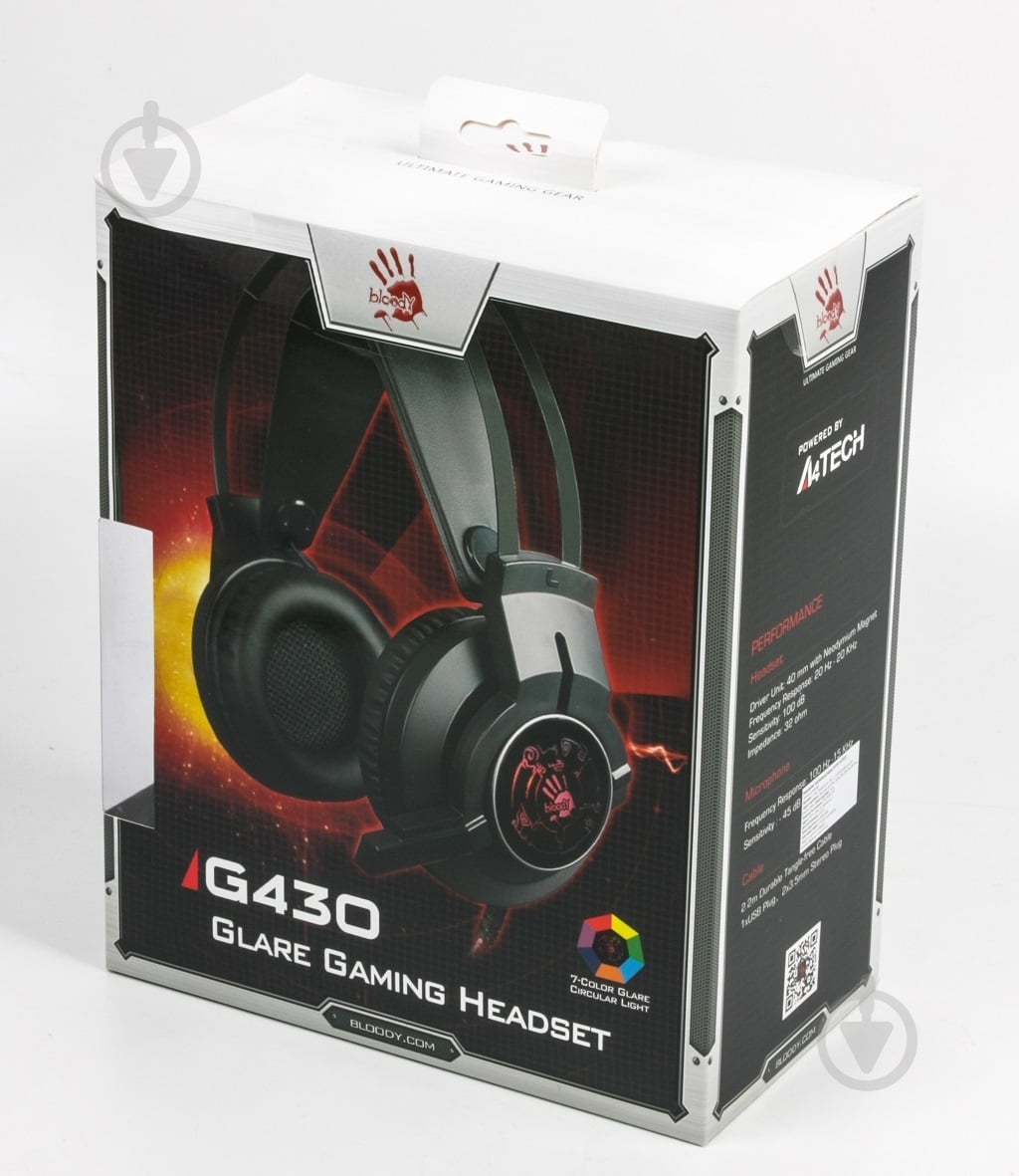 Навушники A4Tech ігрові G430 Bloody Black - фото 3