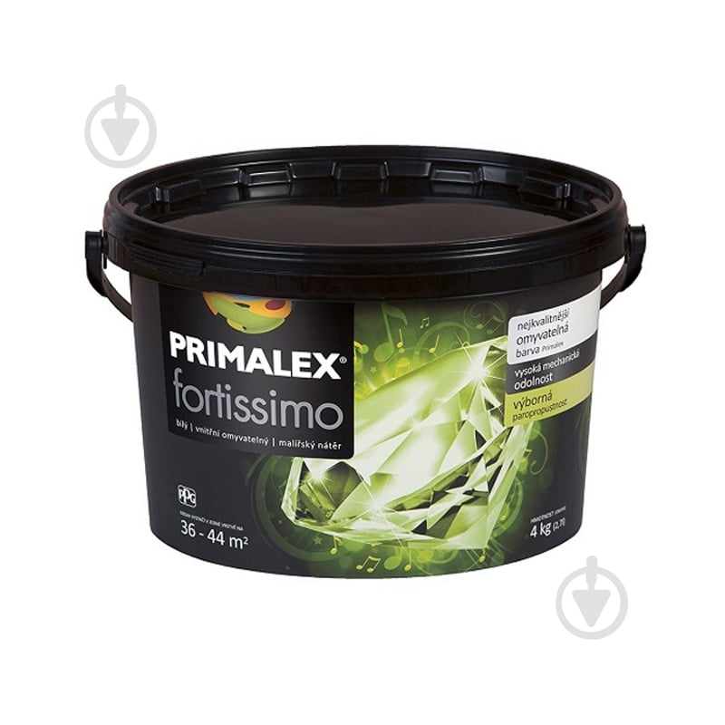 Краска известковая PRIMALEX Fortissimo мат белый 4 кг - фото 1 Краска известковая PRIMALEX Fortissimo мат белый 4 кг - фото 1