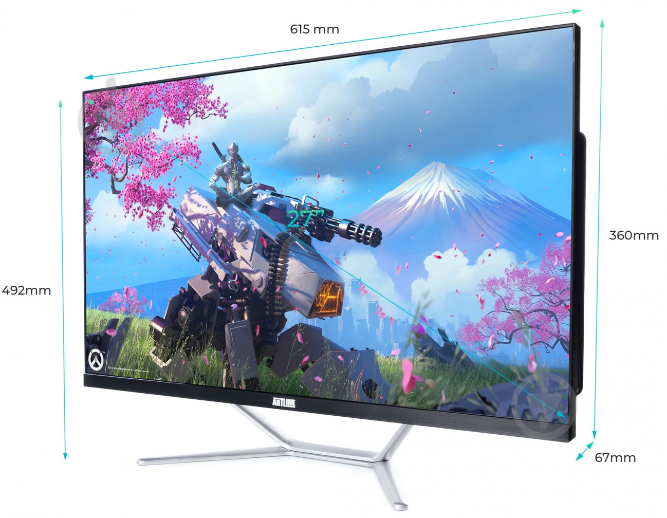 Моноблок Artline Gaming G75 27 (G75v39) black - фото 9