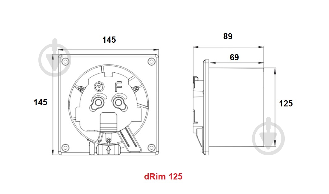 Вытяжной вентилятор AirRoxy с таймером на шириковых подшипниках airRoxy dRim 125 TS BB (01-068) - фото 9 Вытяжной вентилятор AirRoxy с таймером на шириковых подшипниках airRoxy dRim 125 TS BB (01-068) - фото 9