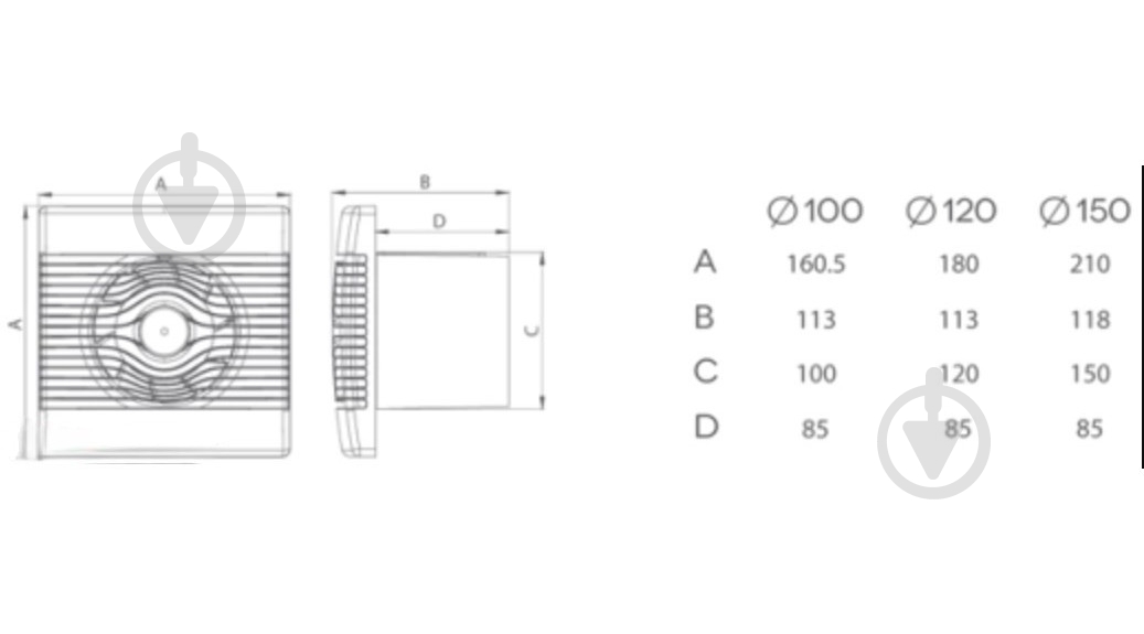 Вытяжной вентилятор AirRoxy pRemium 120 TS (01-019) - фото 7