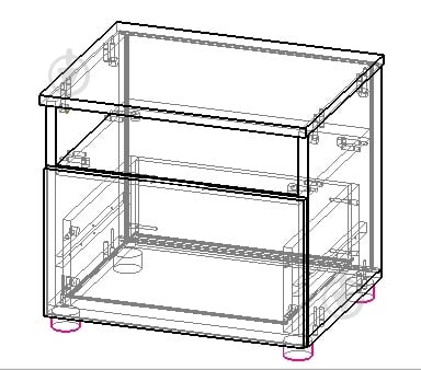 Тумба приліжкова Вісент Шайн 1ш білий супермат / біла аляска - фото 2 Тумба приліжкова Вісент Шайн 1ш білий супермат / біла аляска - фото 2