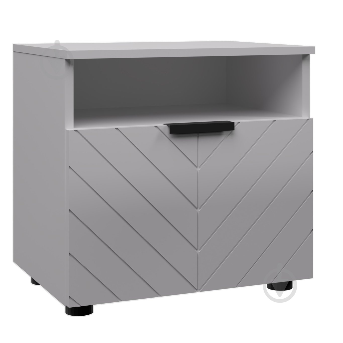 Тумба приліжкова Вісент Шайн 1ш білий супермат / біла аляска - фото 1 Тумба приліжкова Вісент Шайн 1ш білий супермат / біла аляска - фото 1