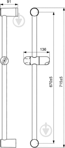 Штанга для душу Vidima Vidima B2661AA - фото 4 Штанга для душу Vidima Vidima B2661AA - фото 4