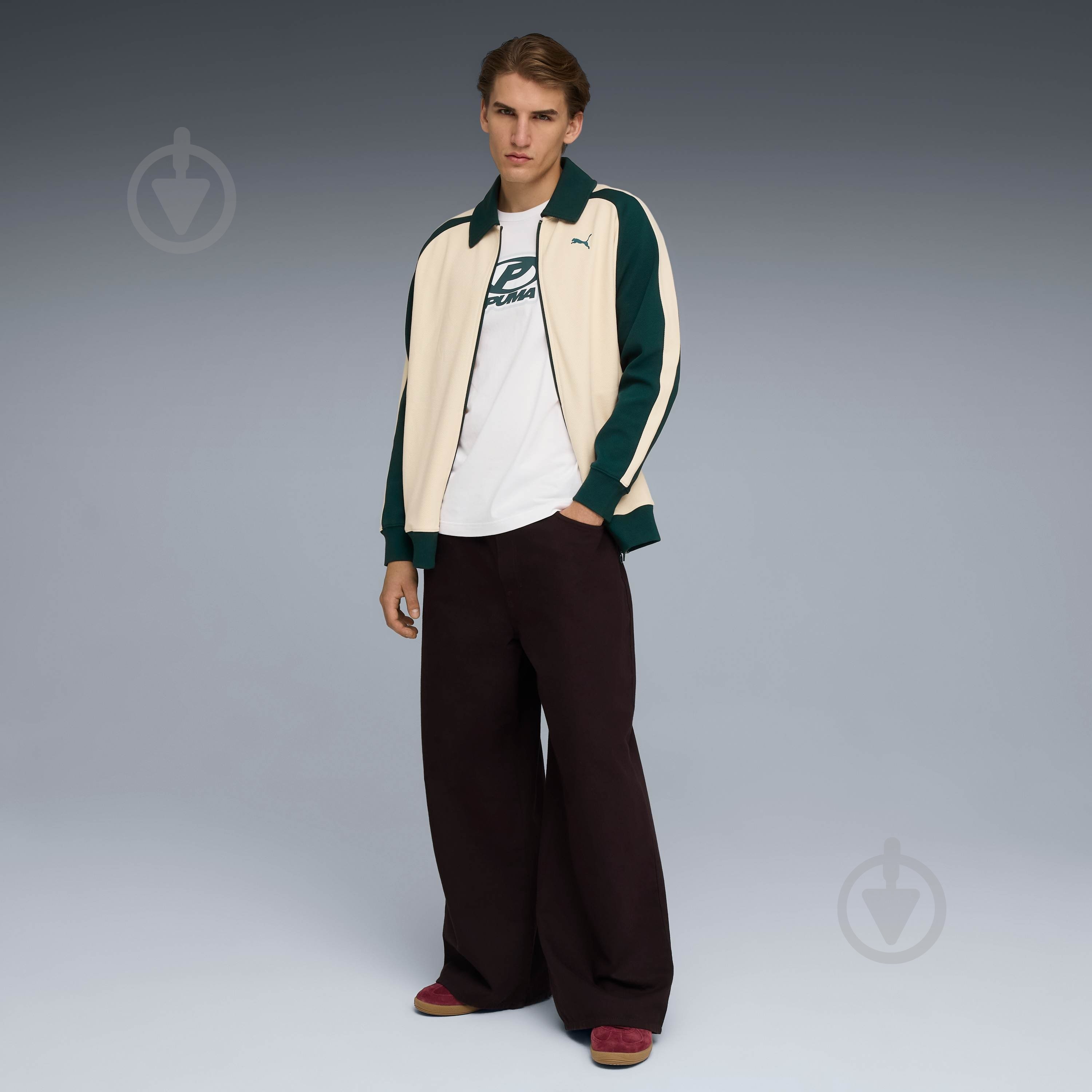 Джемпер Puma T7 Relaxed Wing Collar Jacquard Track Jacket DK 63299487 р.S белый - фото 5 Джемпер Puma T7 Relaxed Wing Collar Jacquard Track Jacket DK 63299487 р.S белый - фото 5