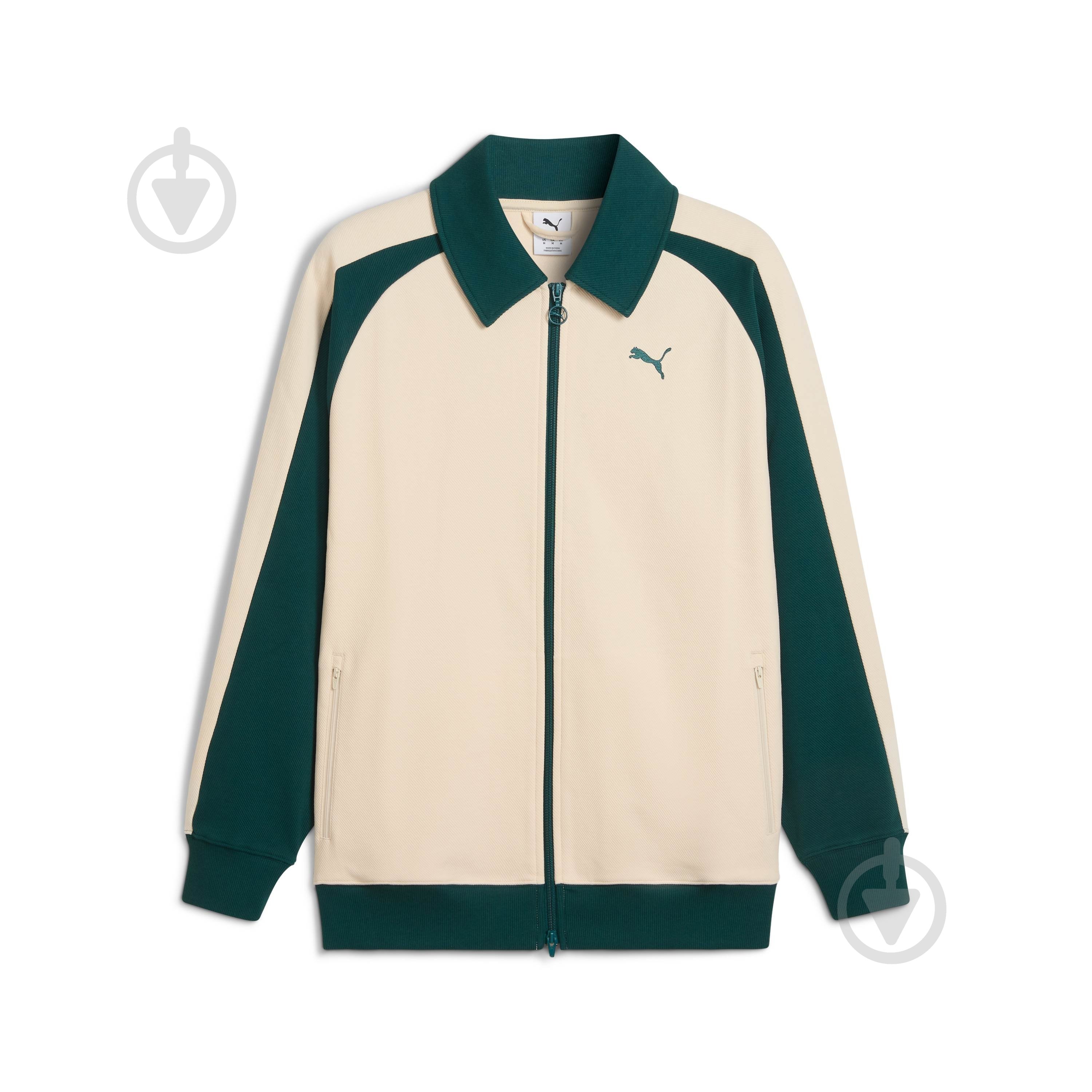 Джемпер Puma T7 Relaxed Wing Collar Jacquard Track Jacket DK 63299487 р.S белый - фото 6 Джемпер Puma T7 Relaxed Wing Collar Jacquard Track Jacket DK 63299487 р.S белый - фото 6