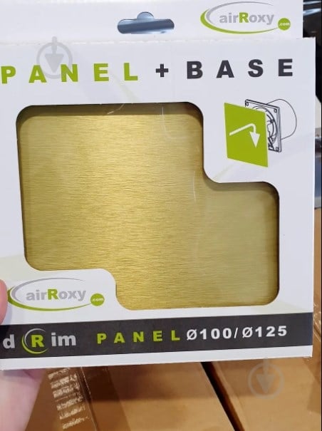 Декоративная панель AirRoxy для вентилятора dRim 100/125 ALUMINIUM GOLD Aluminium Gold (01-169) - фото 2