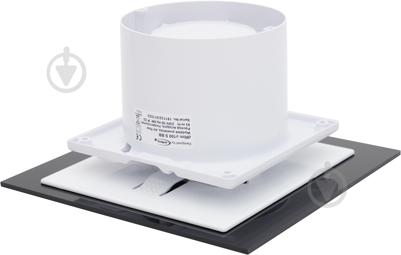 Декоративная панель AirRoxy для вентиляторов dRim 100/125 стеклянная черная матовая 01-174 - фото 6 Декоративная панель AirRoxy для вентиляторов dRim 100/125 стеклянная черная матовая 01-174 - фото 6