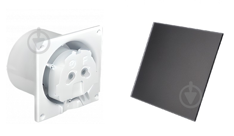 Декоративная панель AirRoxy для вентиляторов dRim 100/125 стеклянная черная матовая 01-174 - фото 7 Декоративная панель AirRoxy для вентиляторов dRim 100/125 стеклянная черная матовая 01-174 - фото 7