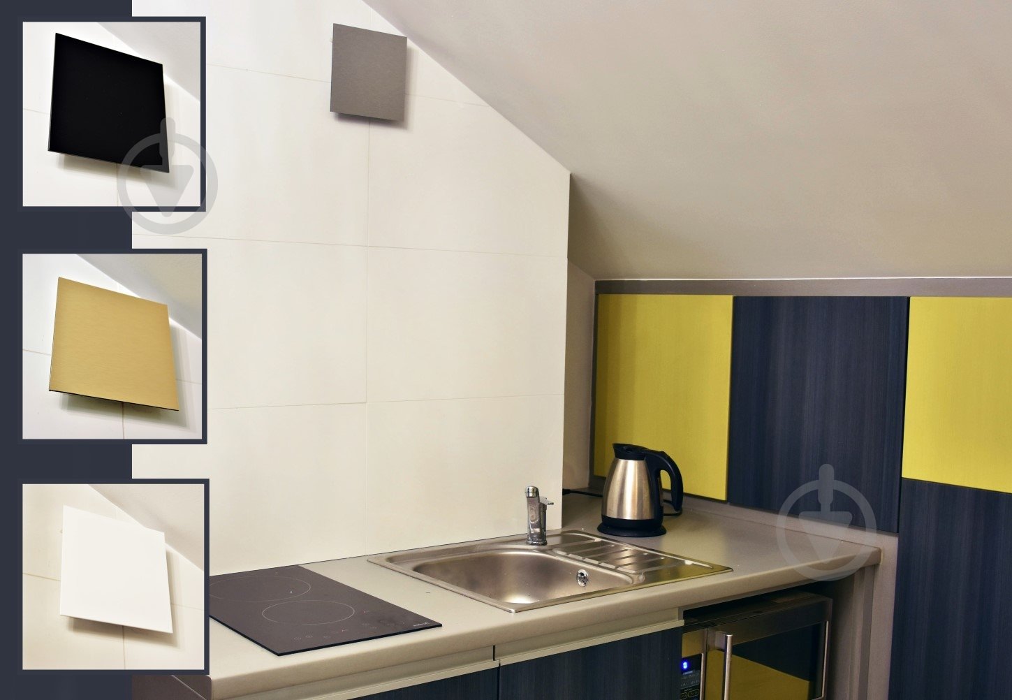 Декоративная панель AirRoxy для вытяжных вентиляторов и решетки черный глянцевый BLACK Plexi dRim 100/125 01-162 - фото 4