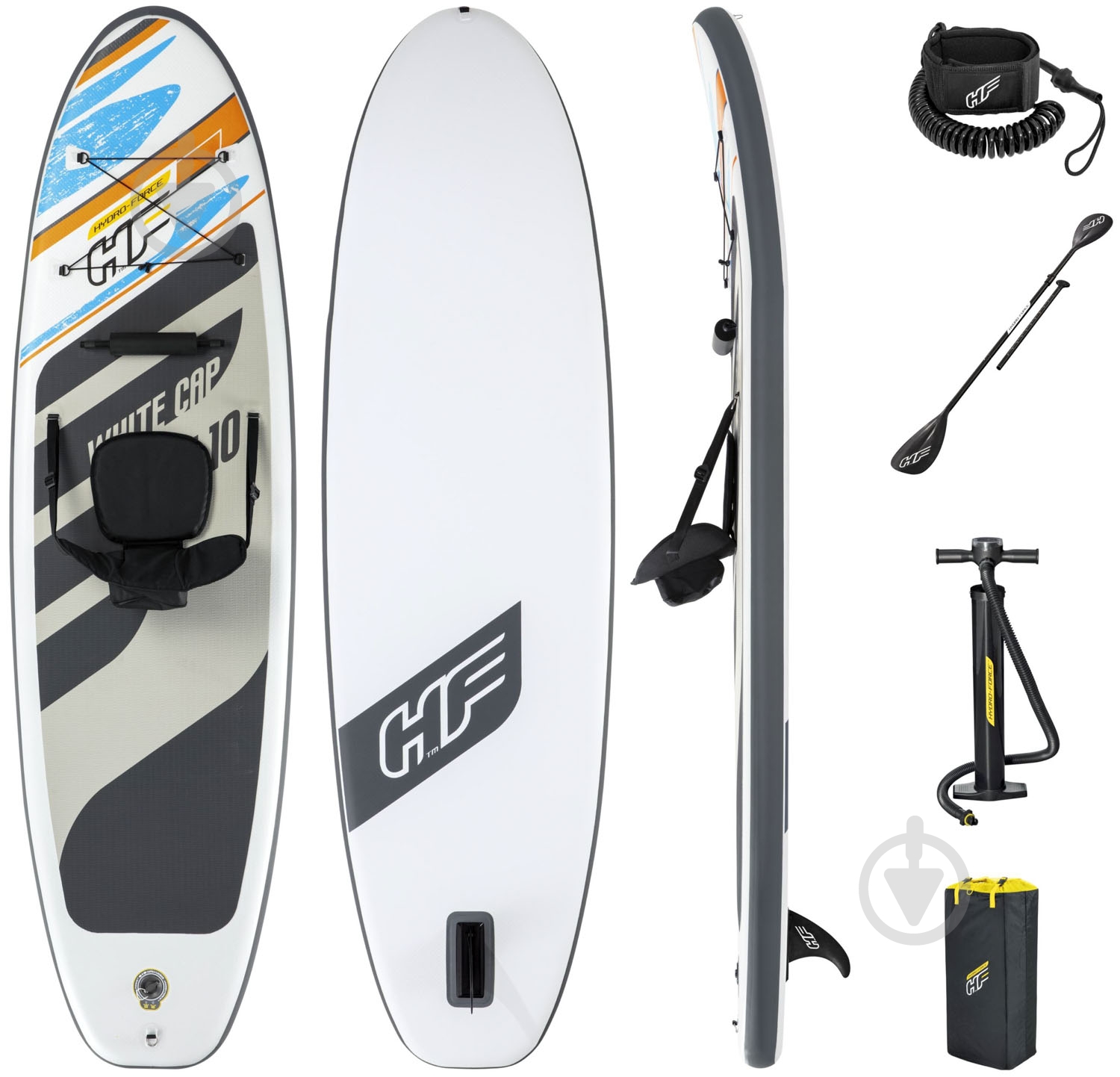 SUP-доска Bestway White Cap 305х84х12см (65341) белый - фото 4