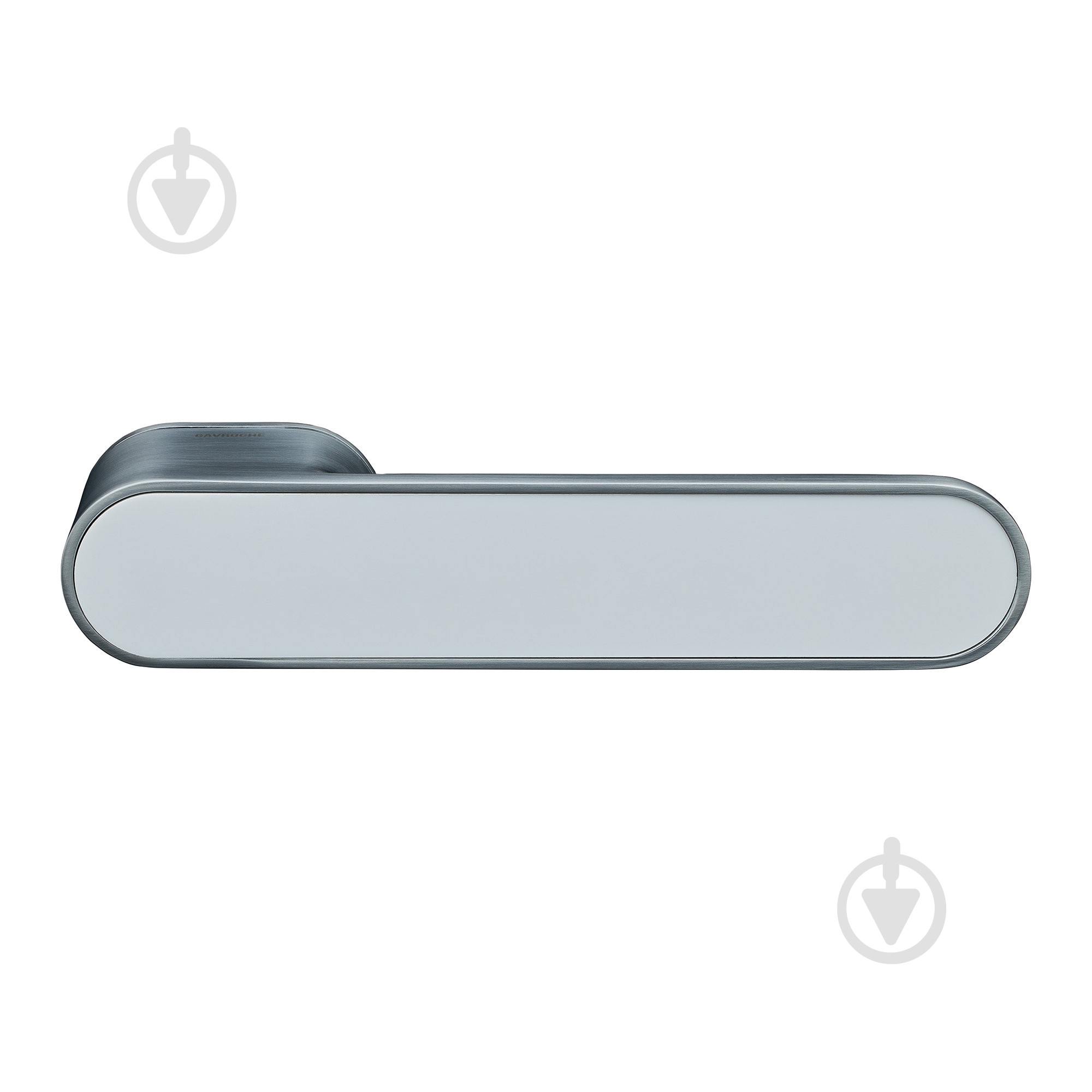 Ручка на розетці Gavroche GRCLICK О-1 матовий хром із білим - фото 2 Ручка на розетці Gavroche GRCLICK О-1 матовий хром із білим - фото 2