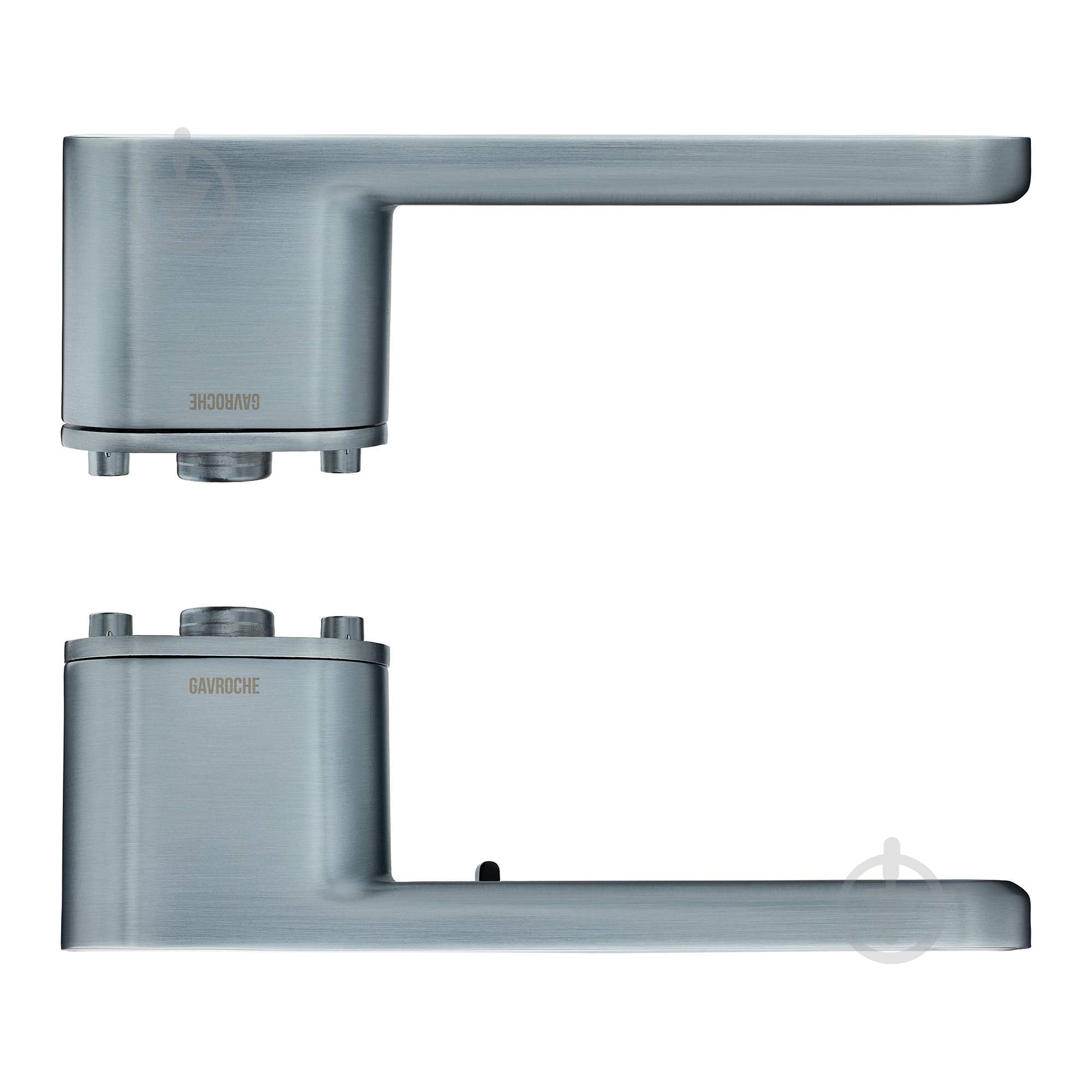 Ручка на розетці Gavroche GRCLICK О-1 матовий хром із білим - фото 3 Ручка на розетці Gavroche GRCLICK О-1 матовий хром із білим - фото 3