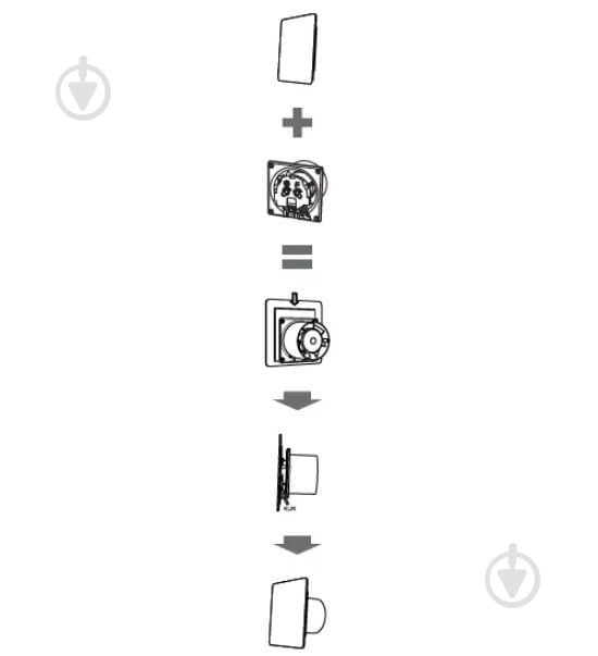 Декоративная панель AirRoxy для витяжных вентиляторов dRim 100/125 серый глянец пластик 01-164 - фото 8