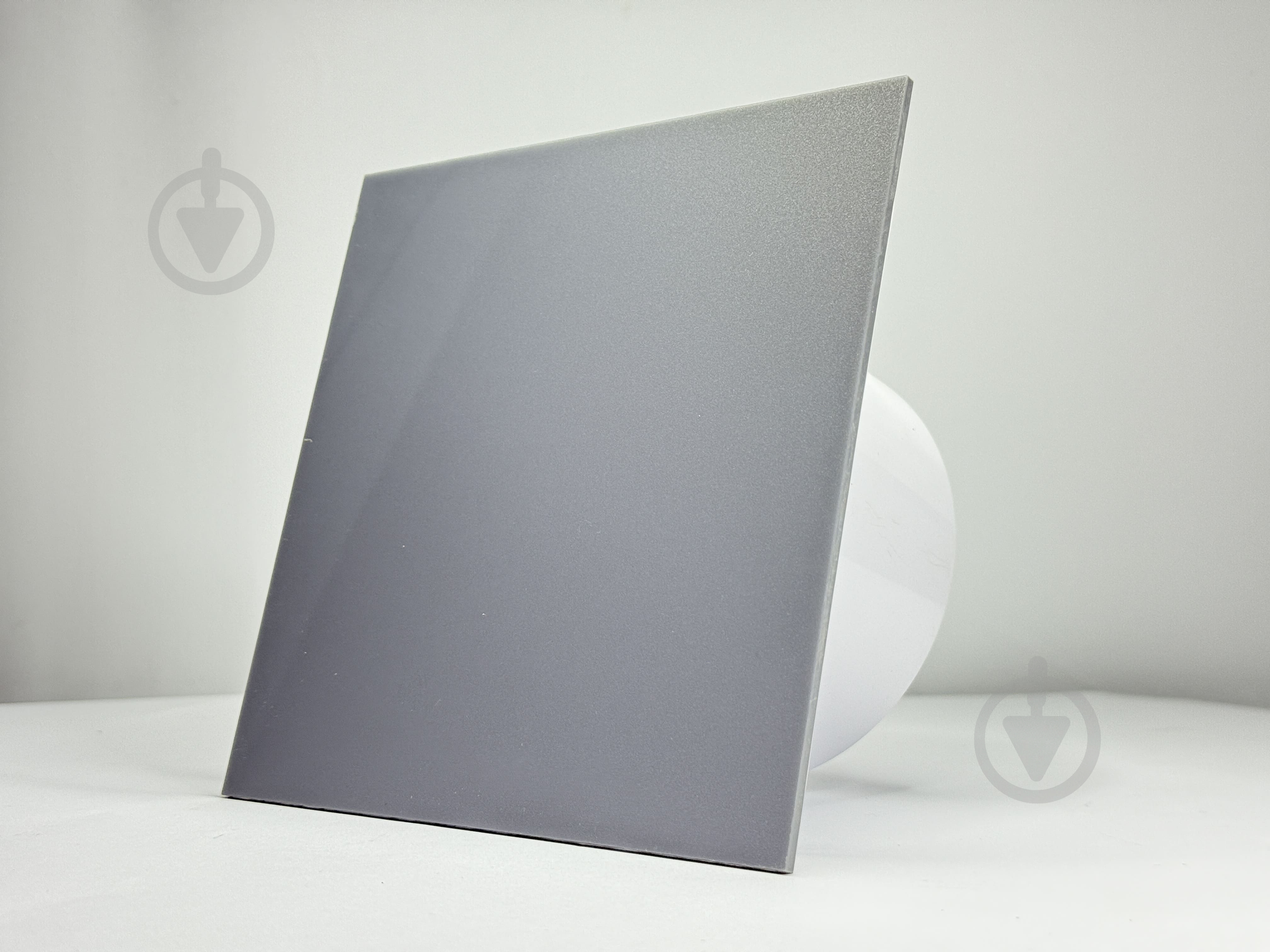 Декоративная панель AirRoxy для витяжных вентиляторов dRim 100/125 серый глянец пластик 01-164 - фото 2