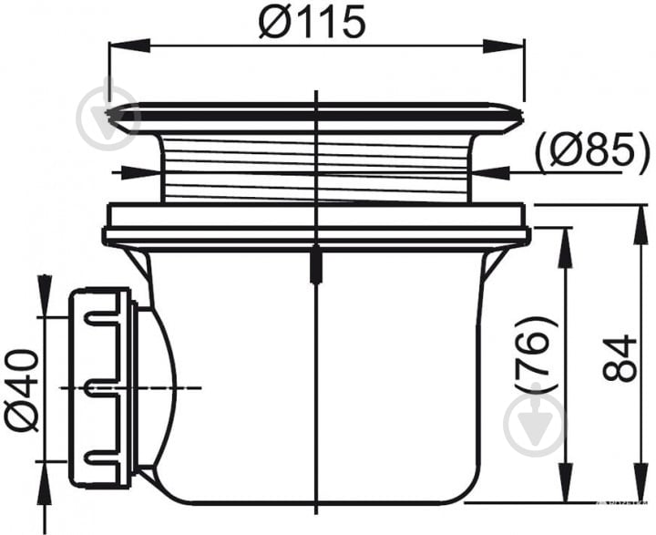 Сифон для поддона Ravak Basic 90 X01308 - фото 2