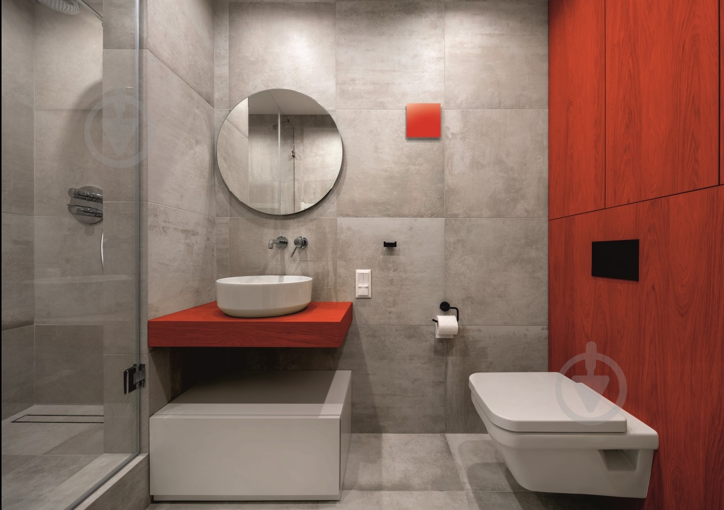 Декоративная панель AirRoxy для вытяжных вентиляторов и решетки стекляная красная RED Glass dRim 100/125 01-173 - фото 2