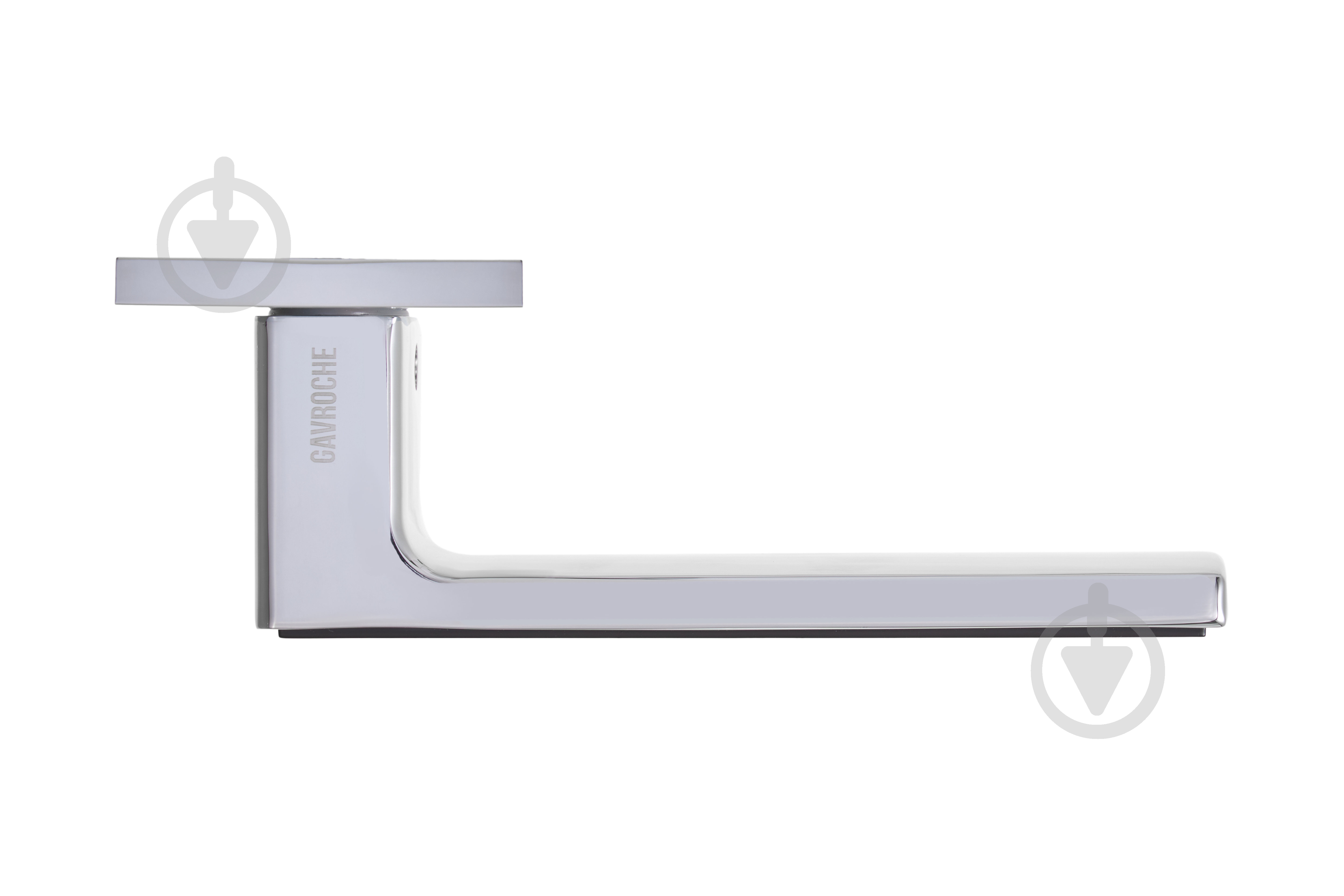 Ручка на розетці Gavroche NICKEL Ni-Z25 (CP/Black) полірований хром/полірований чорний - фото 3 Ручка на розетці Gavroche NICKEL Ni-Z25 (CP/Black) полірований хром/полірований чорний - фото 3