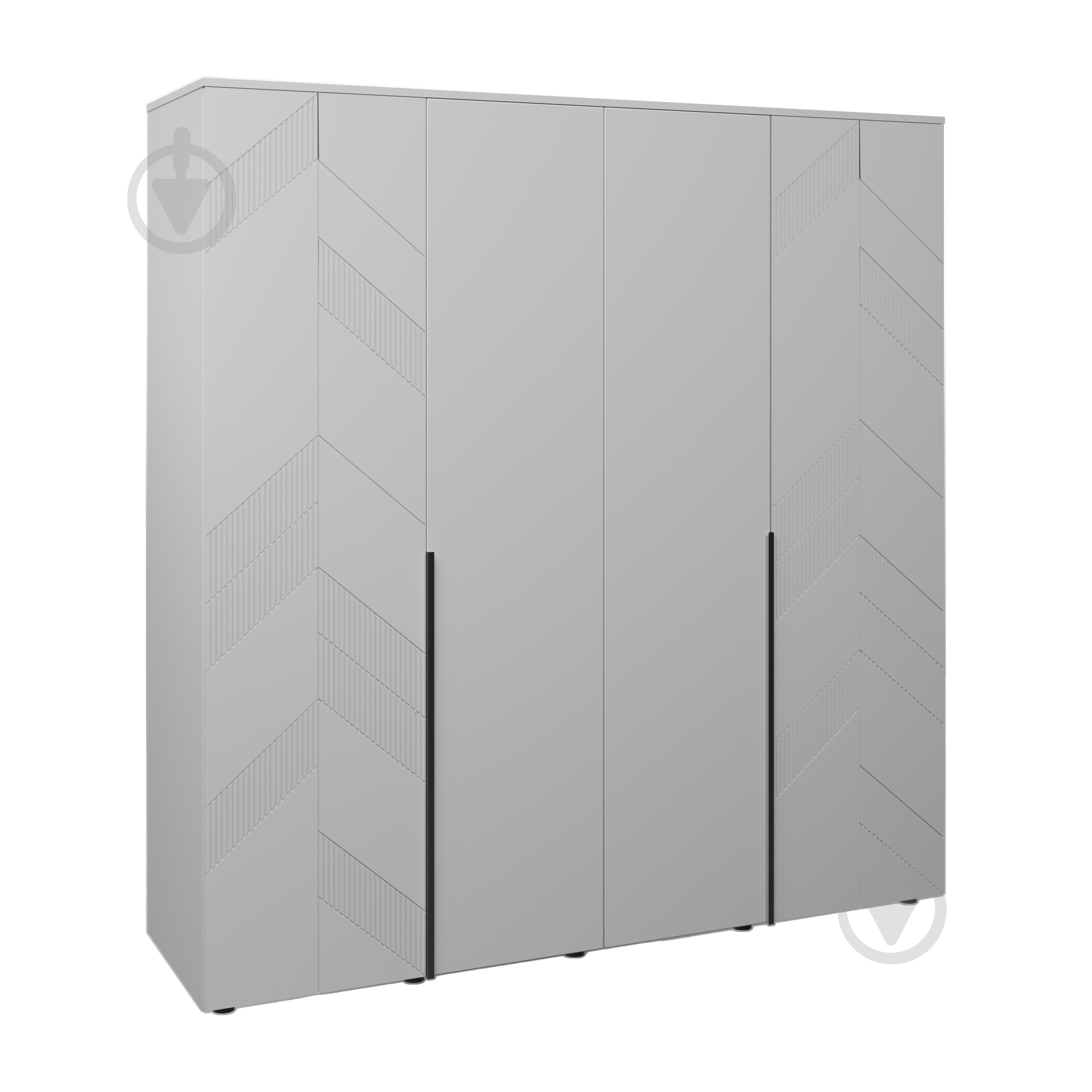 Шкаф Вісент Скай 4дв белая аляска - фото 1