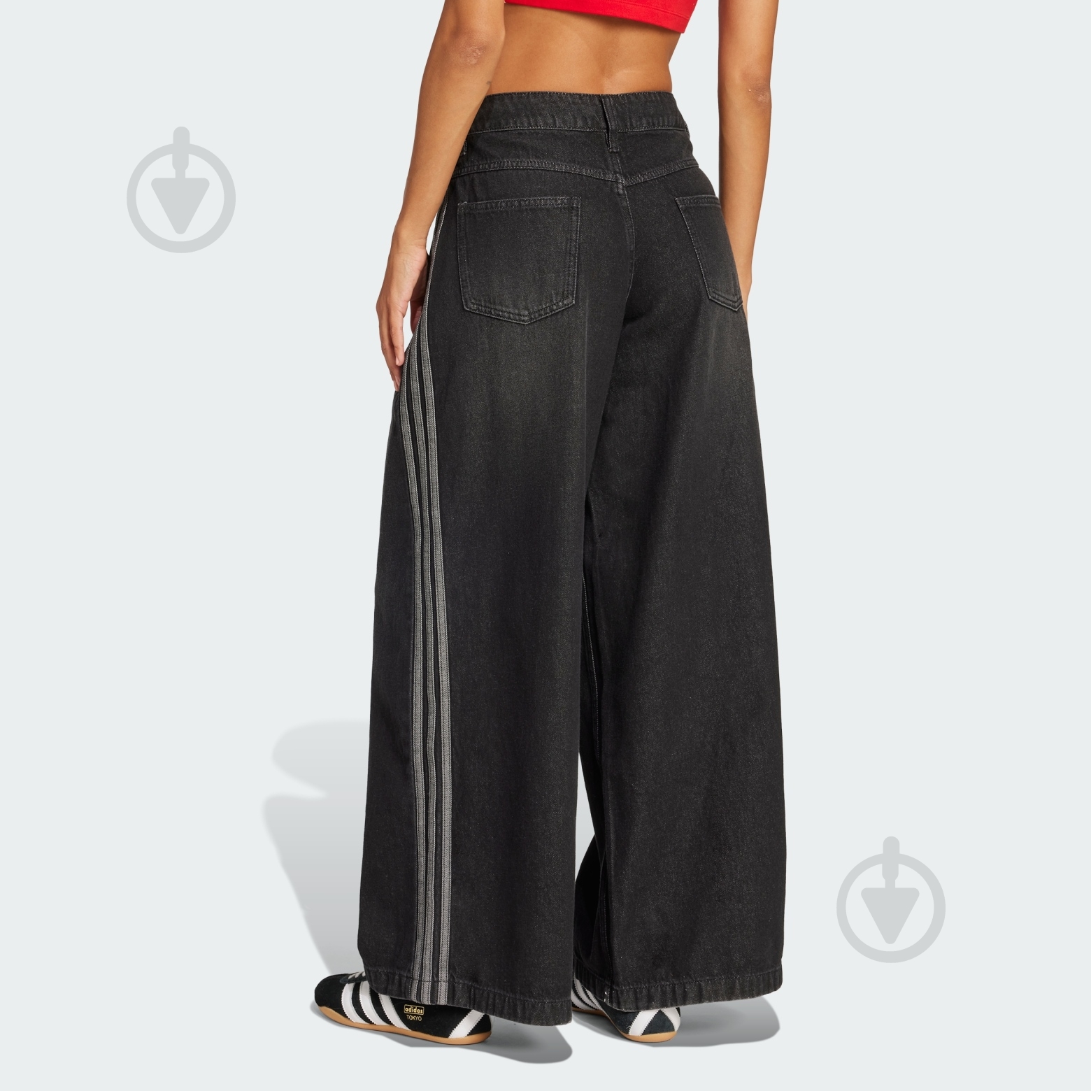 Джинси Adidas DENIM WIDE PANT JV7453 р.26 чорний - фото 2 Джинси Adidas DENIM WIDE PANT JV7453 р.26 чорний - фото 2