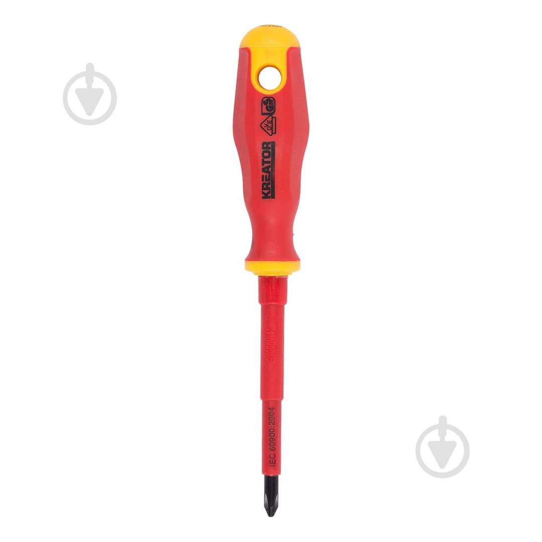 Отвертка Kreator диэлектрическая крестовая PH2 100 мм KRT402203 - фото 1