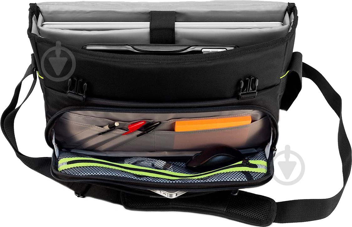 Сумка Targus City Gear Messenger 14" black (TCG265EU) - фото 8 Сумка Targus City Gear Messenger 14" black (TCG265EU) - фото 8