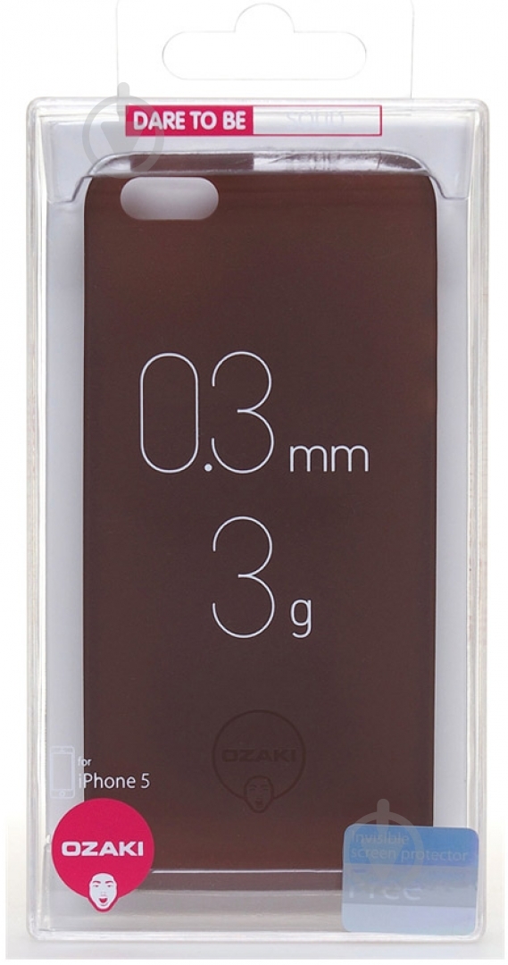 Накладка на корпус Ozaki O!coat-0.3-Jelly Solid OC530RD для Apple iPhone 5Apple iPhone 5S - фото 2