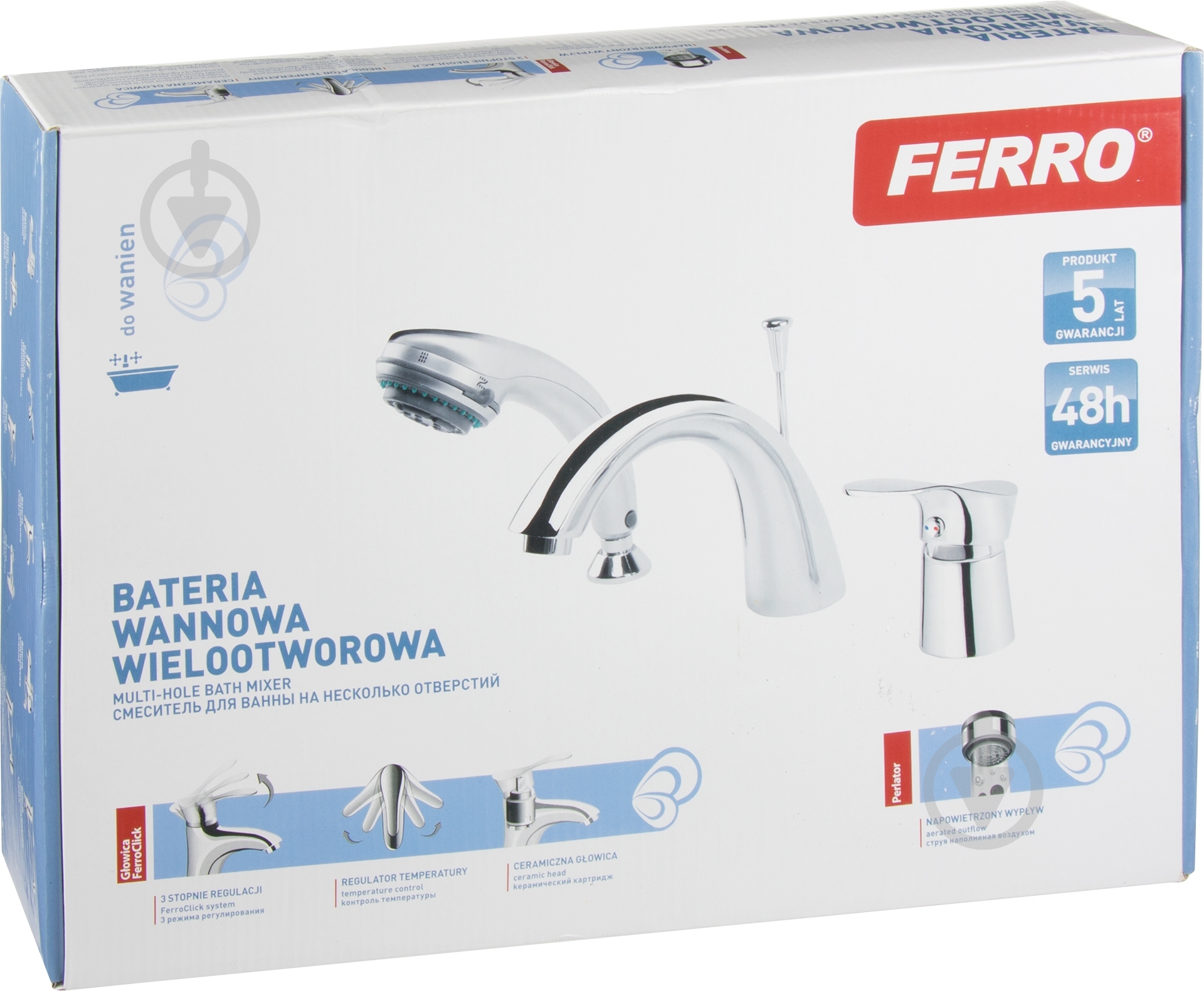 Смеситель для ванны Ferro Padwa BTP11A - фото 2