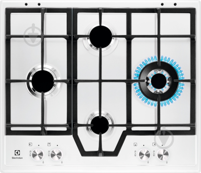 Варочная поверхность газовая Electrolux GME363LW - фото 1 Варочная поверхность газовая Electrolux GME363LW - фото 1
