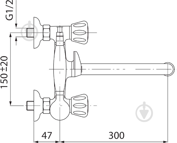 Смеситель для ванны Ferro Standard BST 11A - фото 5
