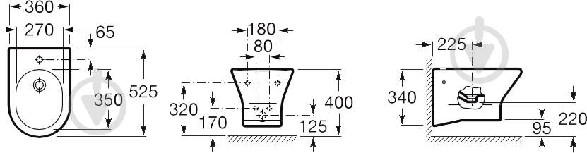 Биде подвесное ROCA Nexo A357645000 - фото 2