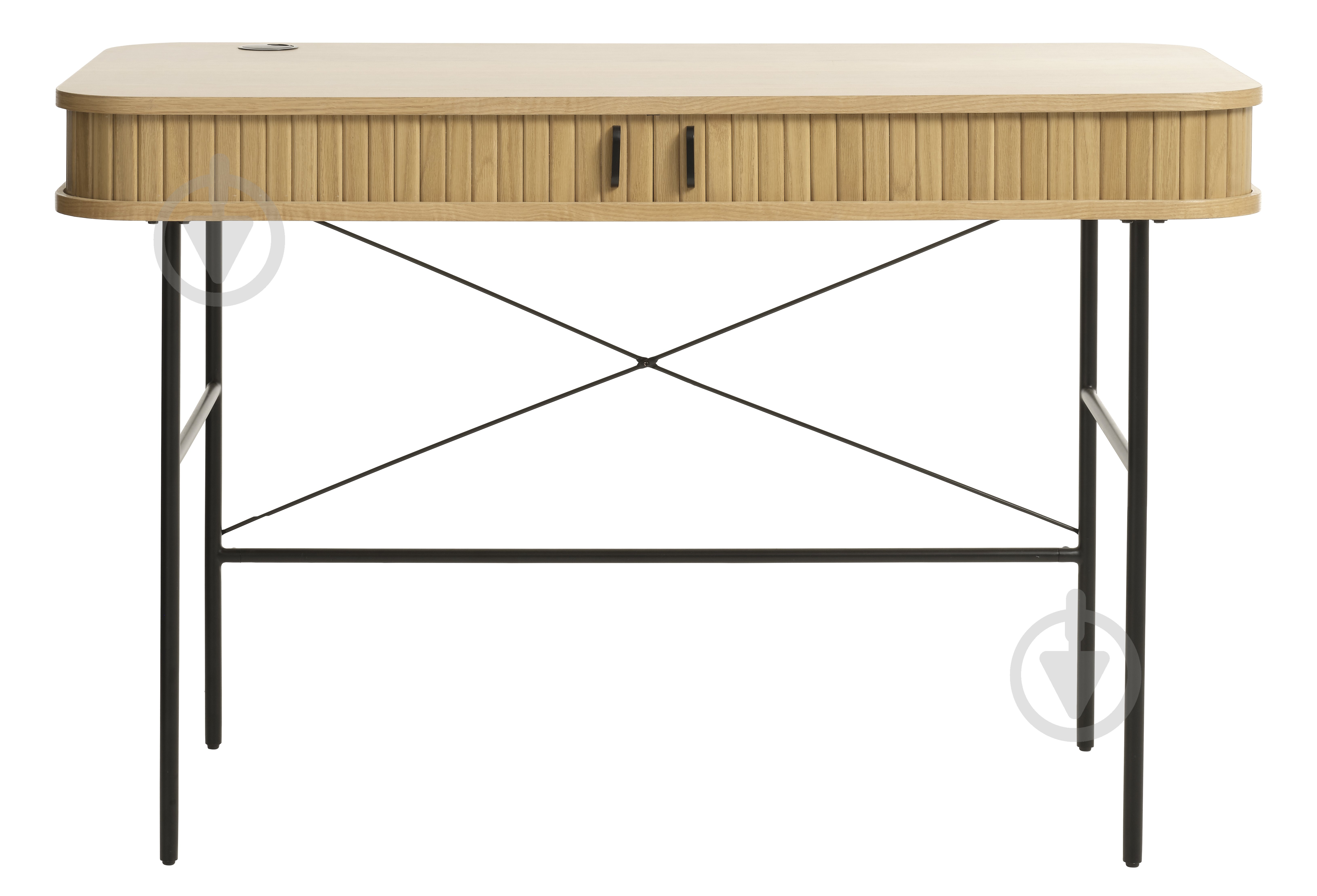 Стол письменный Unique Furniture NOLA 750х1200х600 мм черный/дуб натуральный (NOLA DESK 60x120 CM ) - фото 1