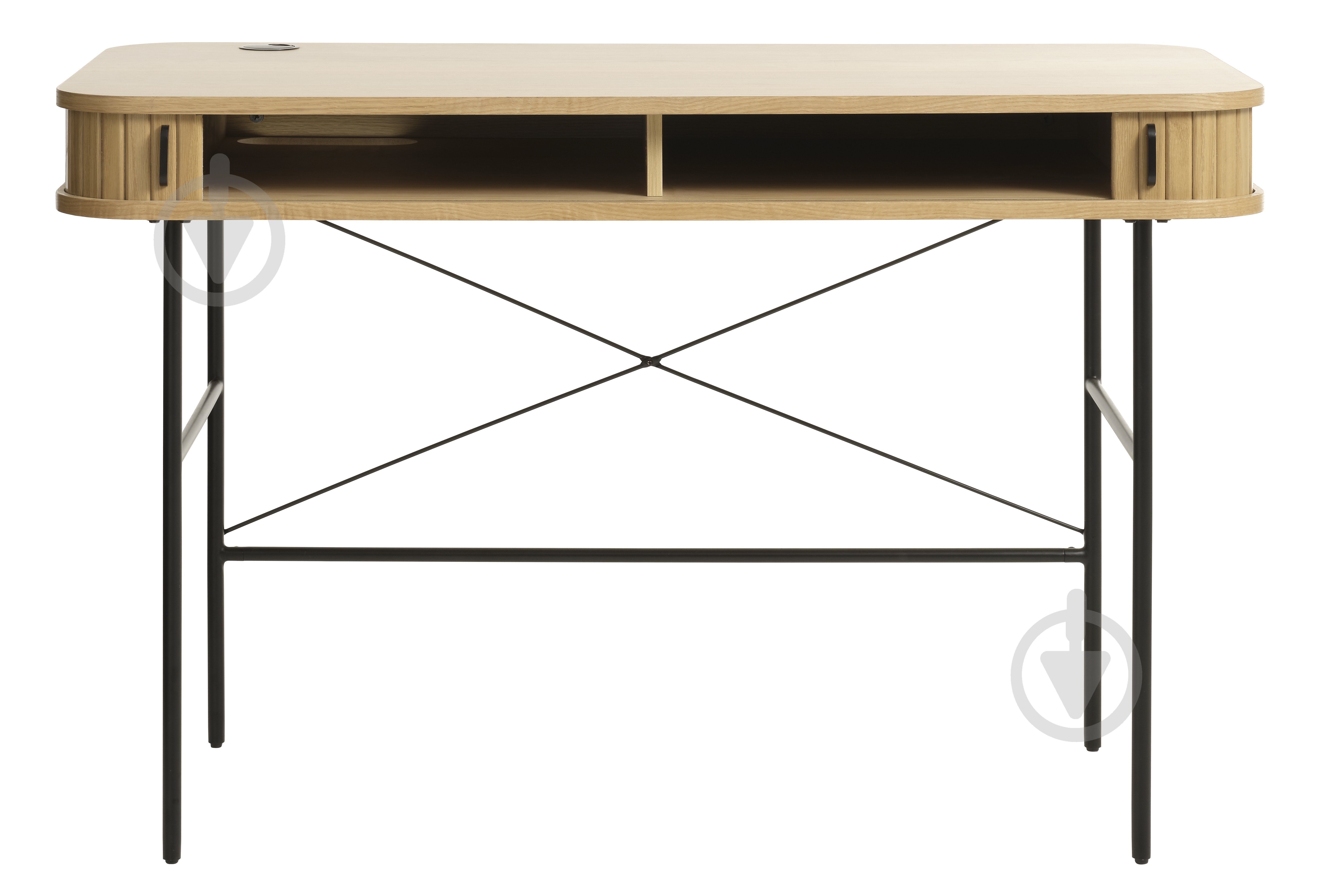 Стол письменный Unique Furniture NOLA 750х1200х600 мм черный/дуб натуральный (NOLA DESK 60x120 CM ) - фото 2