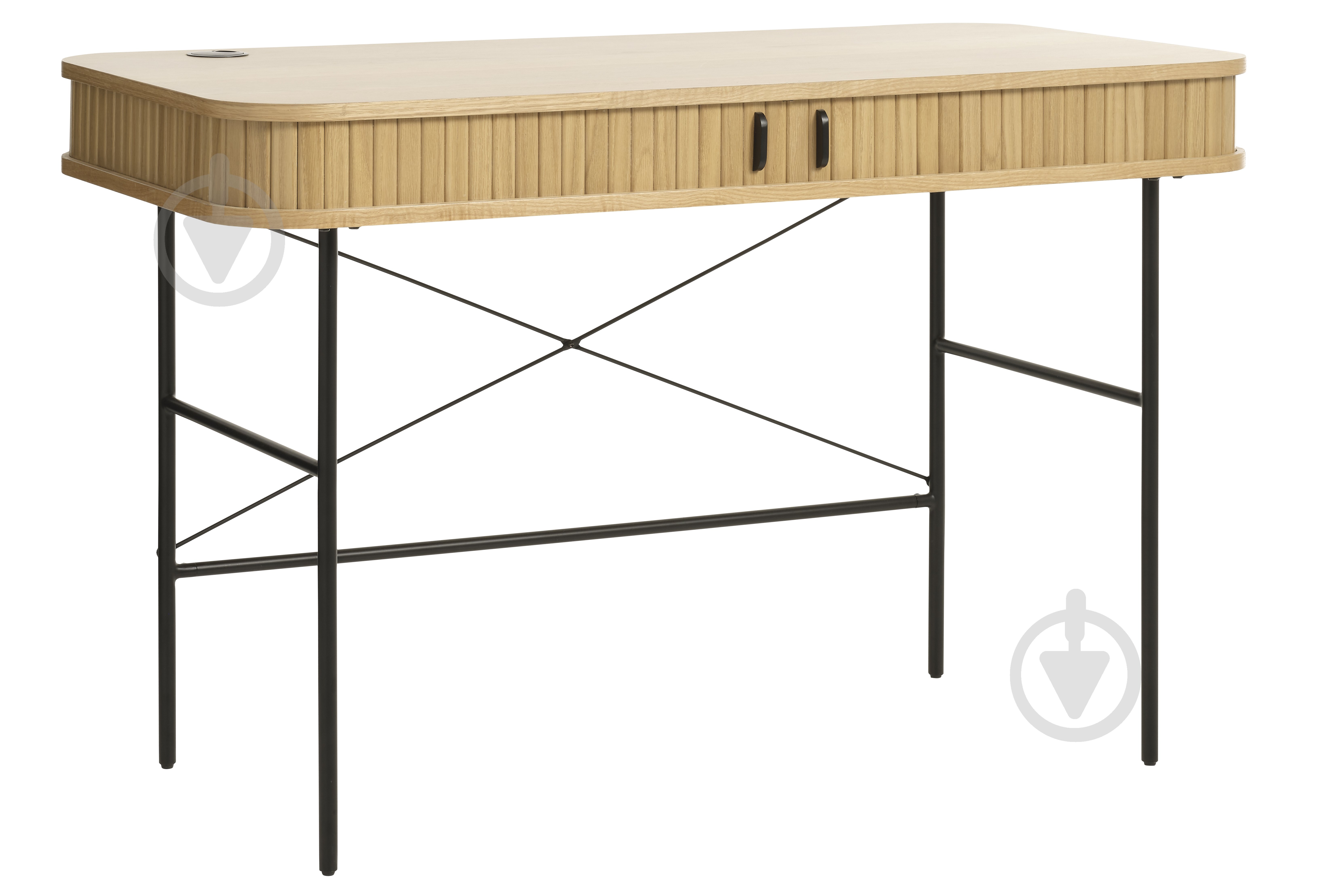 Стол письменный Unique Furniture NOLA 750х1200х600 мм черный/дуб натуральный (NOLA DESK 60x120 CM ) - фото 3