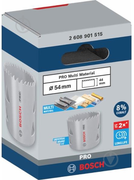 Коронка Bosch PRO Multi Material 54 мм 2608901515 - фото 3