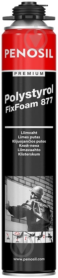 Пена-клей PENOSIL Polystyrol FixFoam 877 750 мл - фото 2
