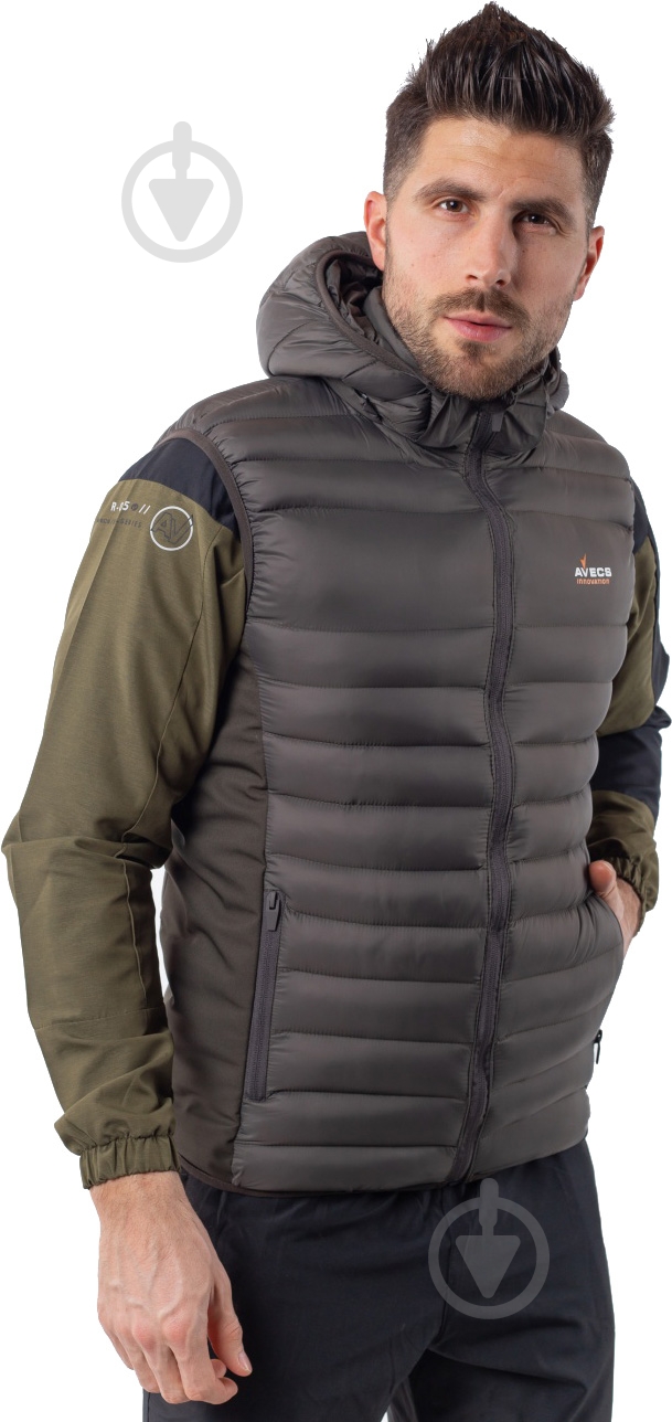 Жилет Avecs AV-50195/25 р.XL хаки - фото 1 Жилет Avecs AV-50195/25 р.XL хаки - фото 1