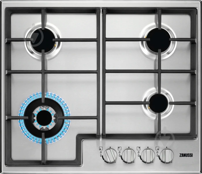 Варочная поверхность газовая Zanussi GPZ363SS - фото 1 Варочная поверхность газовая Zanussi GPZ363SS - фото 1