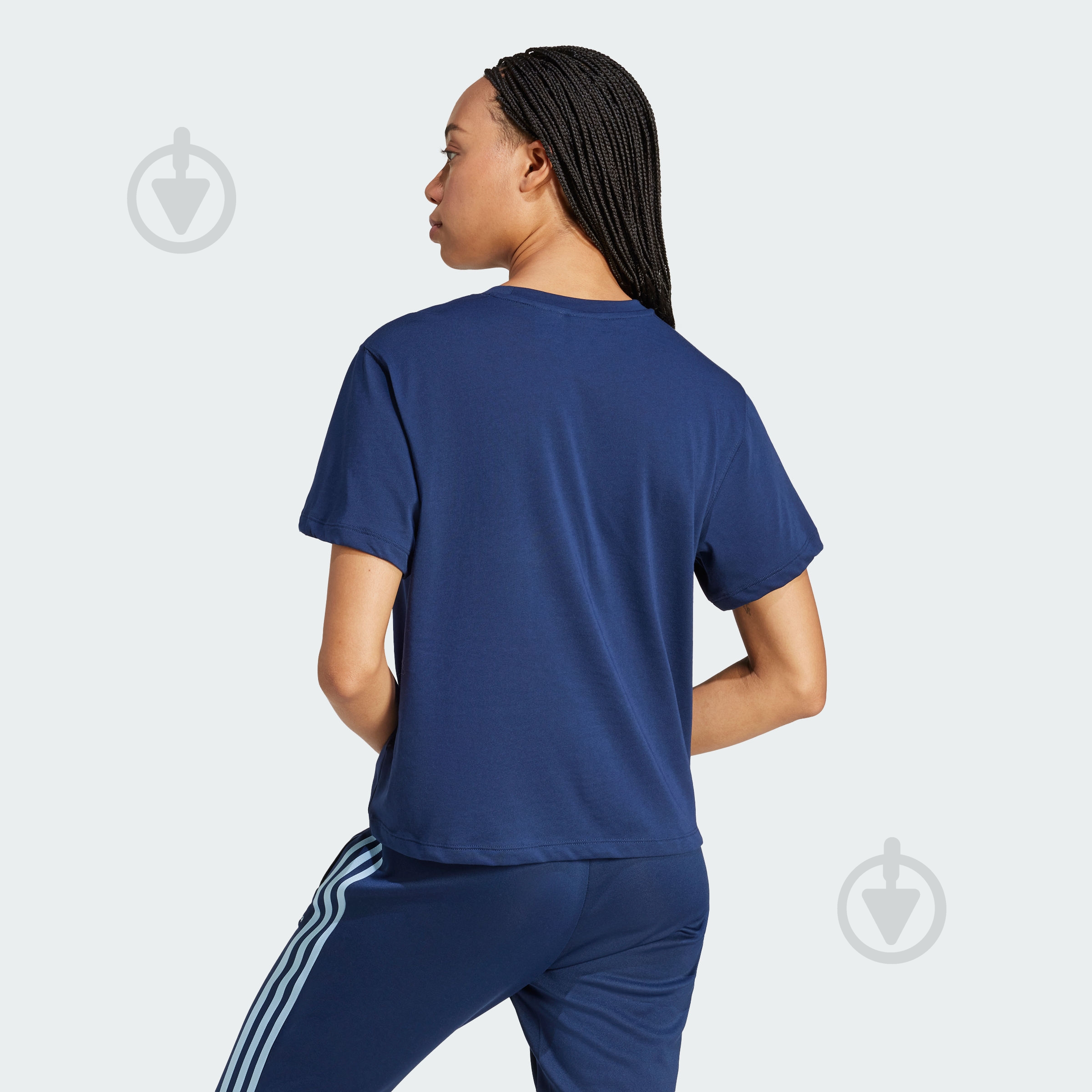 Футболка Adidas TRFL TEE BOXY JD3144 р.M синій - фото 2