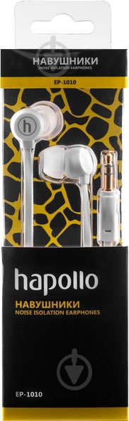 Наушники Hapollo EP-1010 white - фото 2
