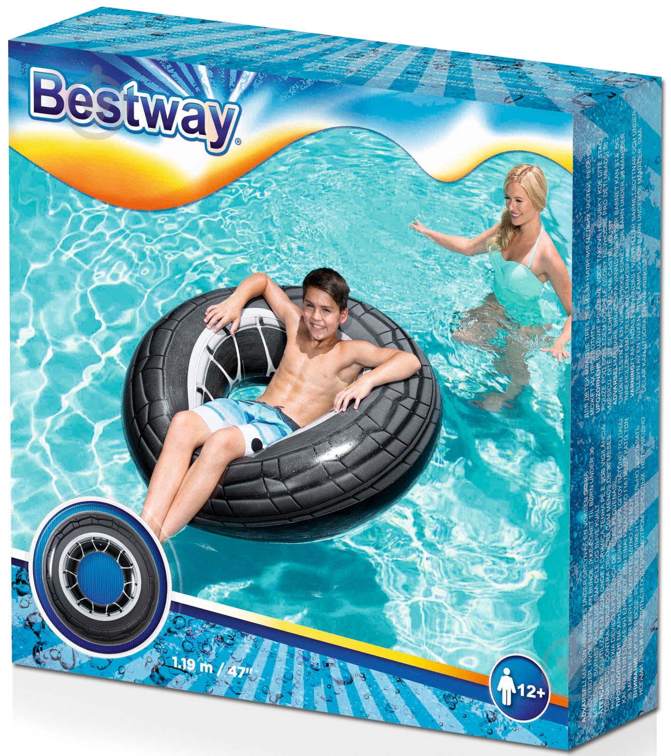 Круг надувной Bestway ø119 Колесо (36102) - фото 7 Круг надувной Bestway ø119 Колесо (36102) - фото 7