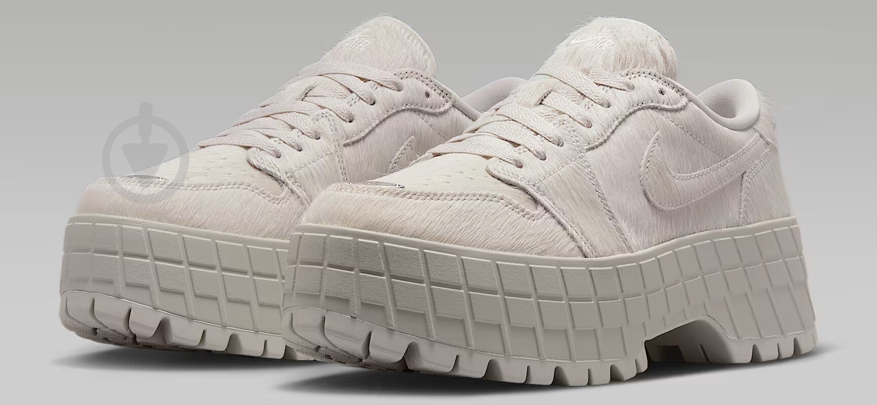 Кроссовки женские демисезонные Jordan W AIR 1 BROOKLYN LOW IB7210-001 р.36,5 светло-серые - фото 3