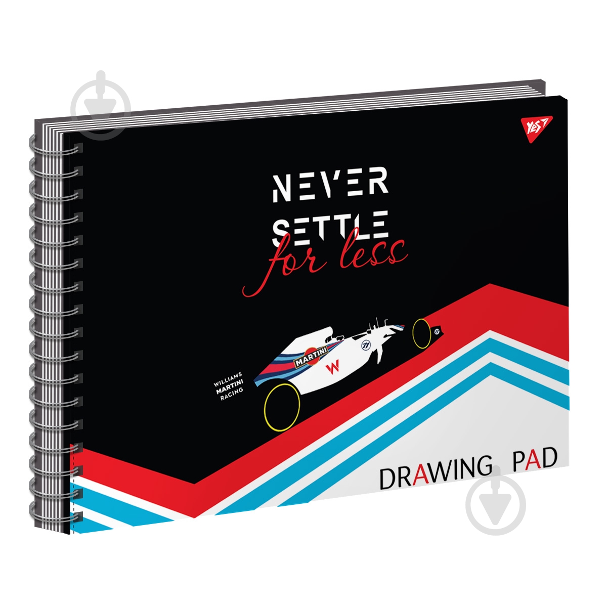 Набор альбомов для рисования Never Settle А4 20 листов 3 шт. на спирали 130445 YES - фото 3 Набор альбомов для рисования Never Settle А4 20 листов 3 шт. на спирали 130445 YES - фото 3