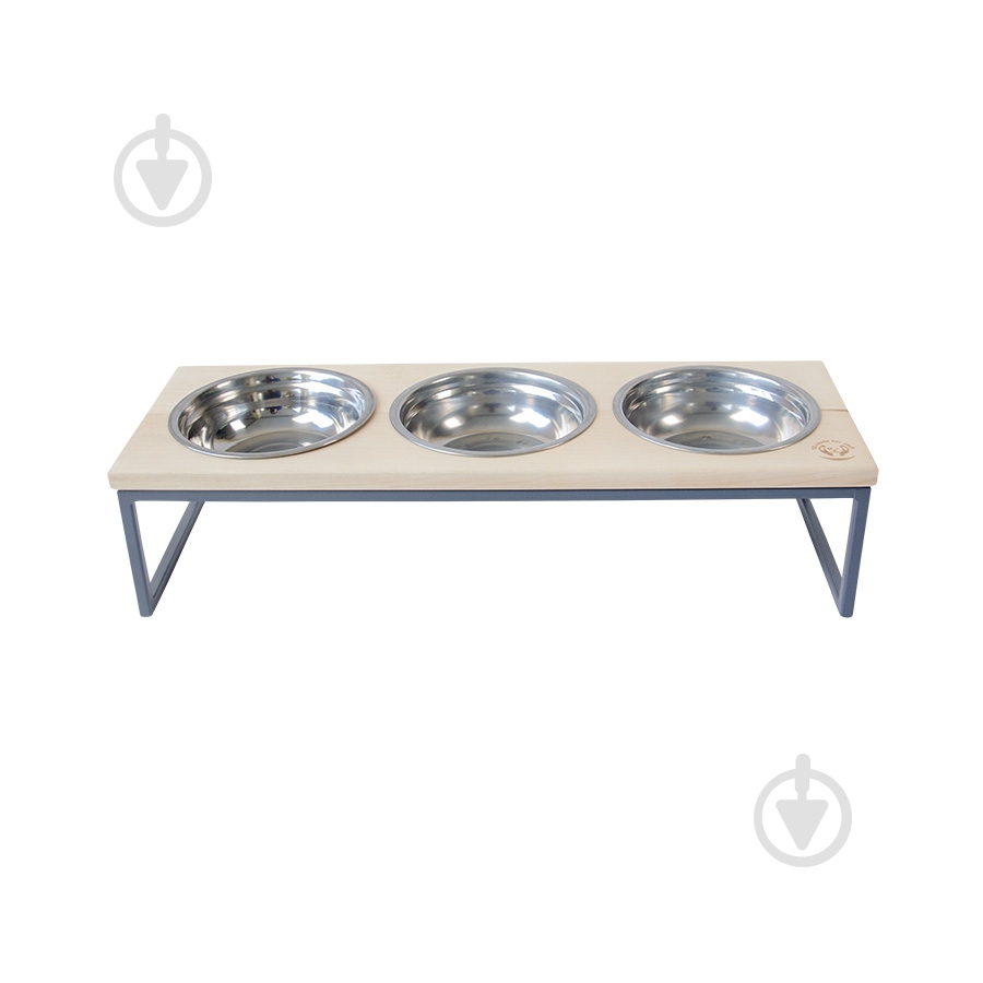 Миска тройная 10 центів для Джека №3 S 3х450 мл графит - фото 1 Миска тройная 10 центів для Джека №3 S 3х450 мл графит - фото 1