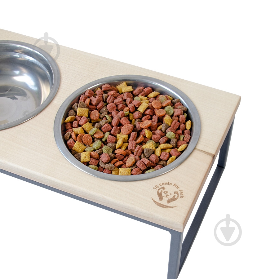 Миска тройная 10 центів для Джека №3 S 3х450 мл графит - фото 3 Миска тройная 10 центів для Джека №3 S 3х450 мл графит - фото 3