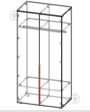 Шафа Вісент Шайн 2дв графіт - фото 2